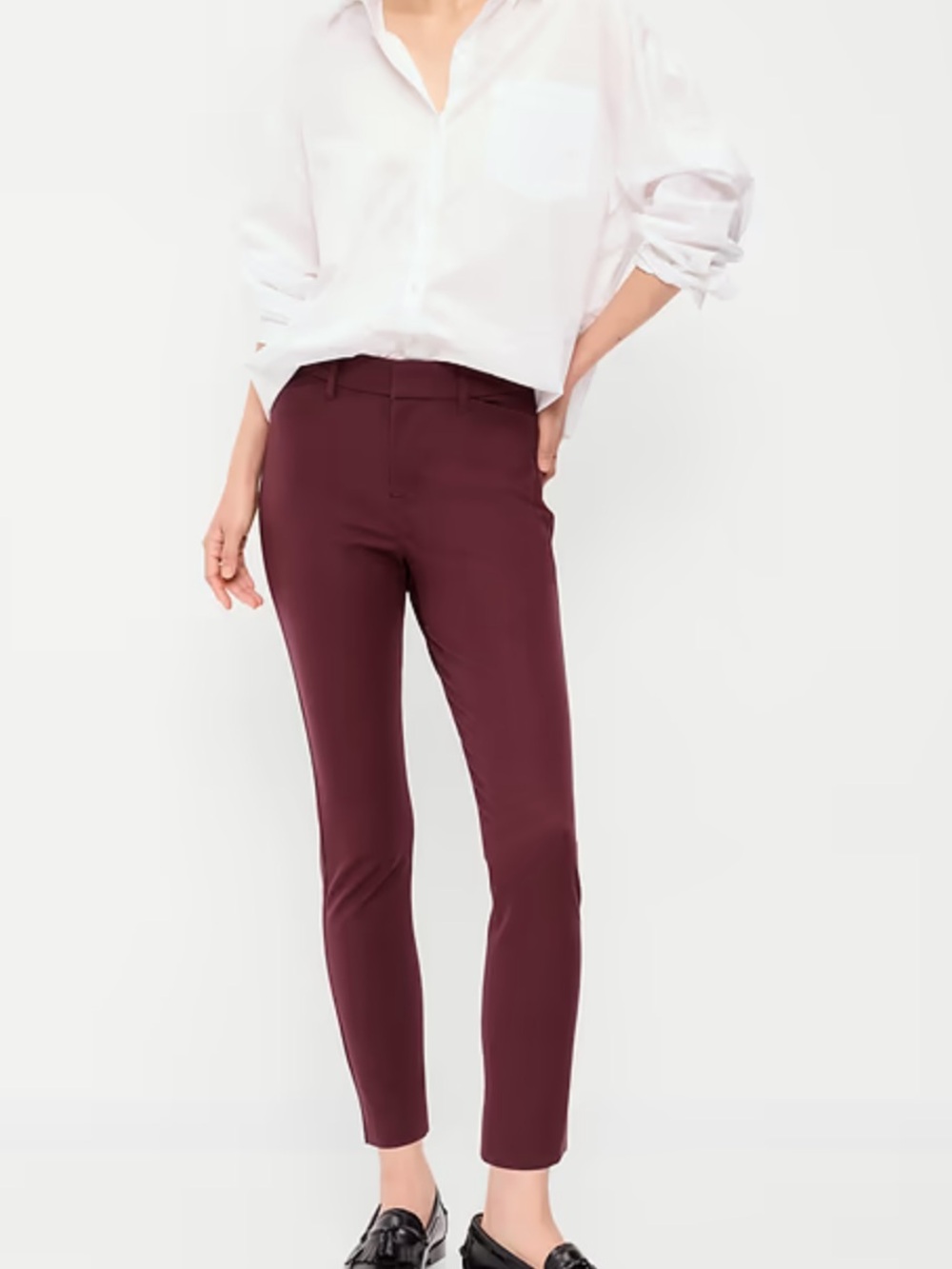 NWT Women’s Old Navy Pixie Pants - Burgundy